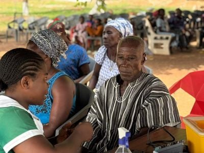 KGL Foundation delivers free health screening and blood donation for over 500 residents in Oti Region